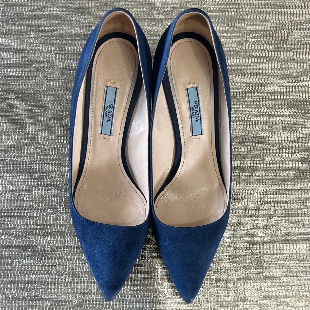 Prada Women's Deep Blue Heels